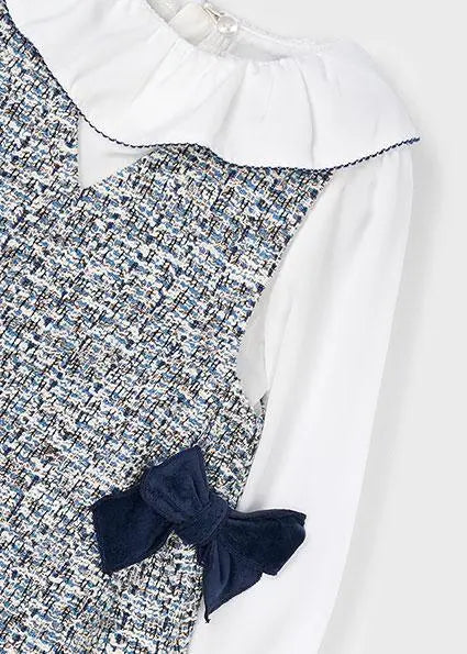 4990 VESTITO PICHI COMB BLU OCEANO MAYORAL