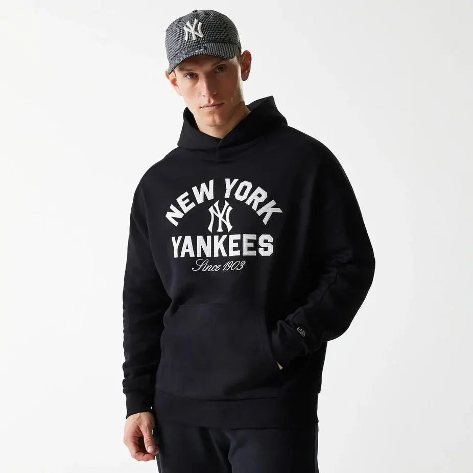 60684 MLB HERITAGE OS HOODIE NERO NEWERA