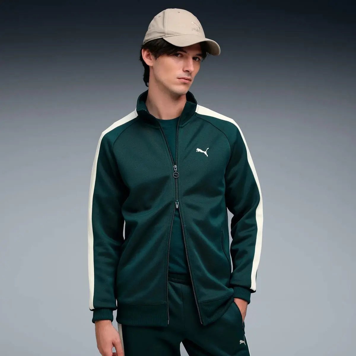 629587 T7 ALWAYS ON TRACK JACKET VERDE PUMA