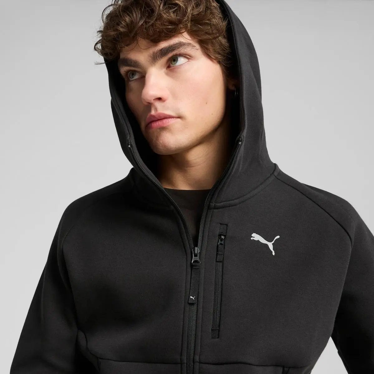 629674 TECH FULL-ZIP HO NERO PUMA