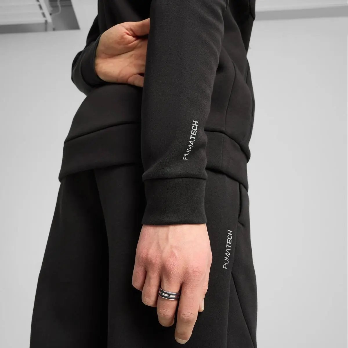 629674 TECH FULL-ZIP HO NERO PUMA