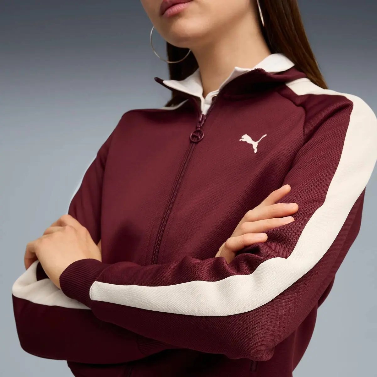 629796 T7 ALWAYS ON TRACK JACKET BORDEAUX PUMA