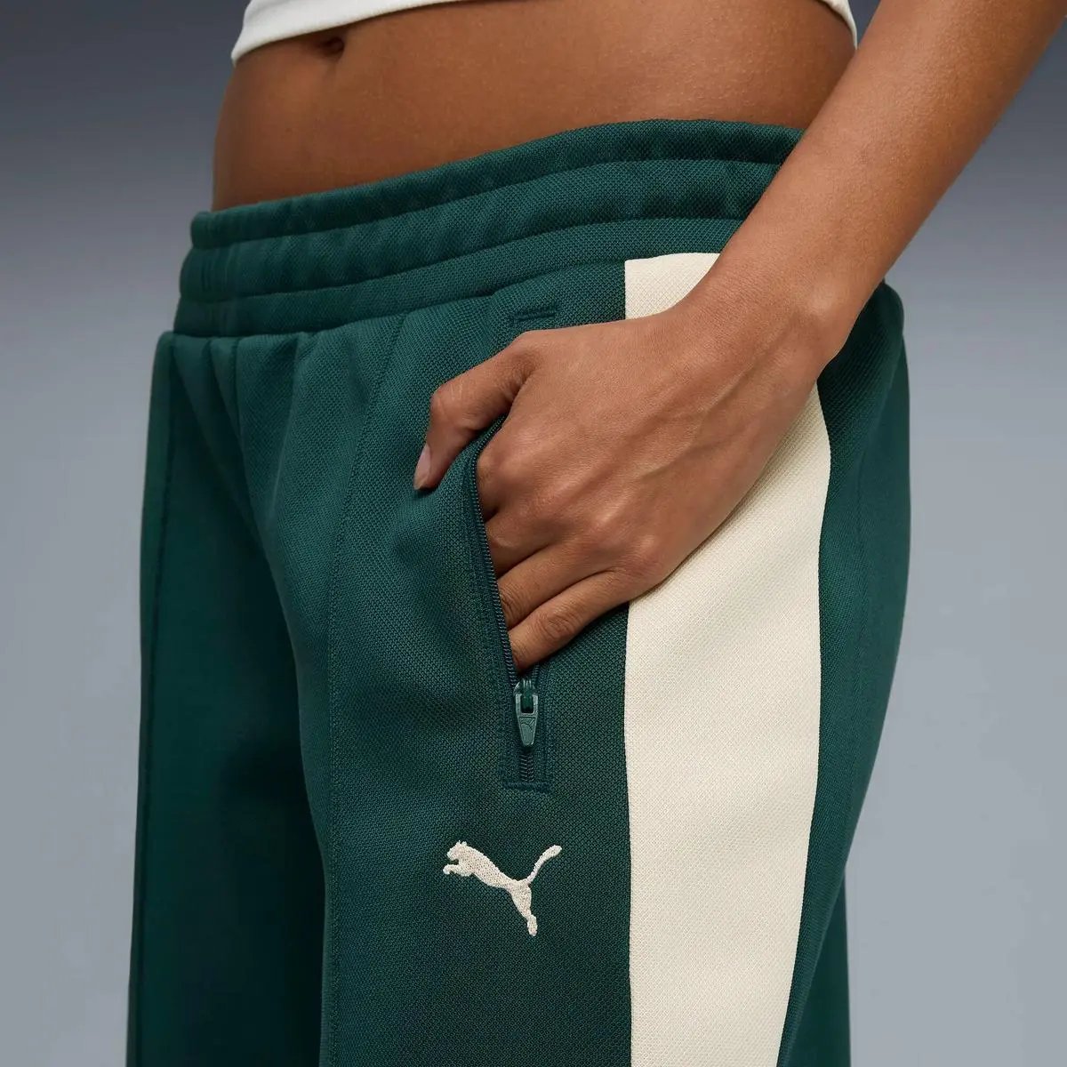 629803 T7 LOW RISW TRACK PANTS VERDE PUMA