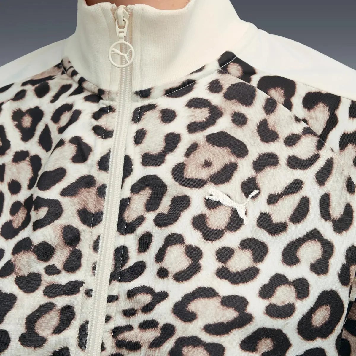 632342 T7 LEO LUXE AOP TRACK JACKET BEIGE LEOPARD PUMA