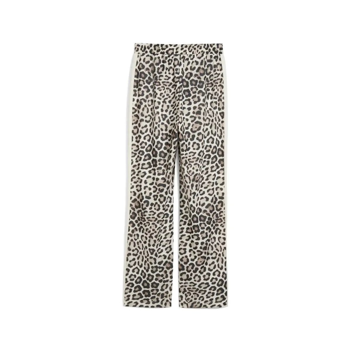 632343 T7 AOP STRAIGHT PANTS BEGE LEOPARD PUMA