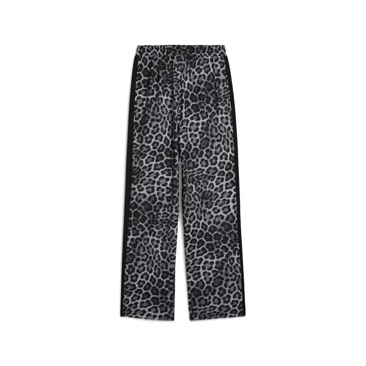632343 T7 AOP STRAIGHT PANTS NERO LEOPARD PUMA