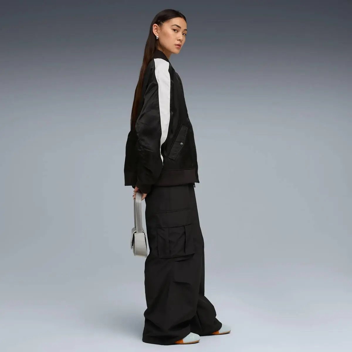 633478 T7 BOMBER JACKET NERO PUMA