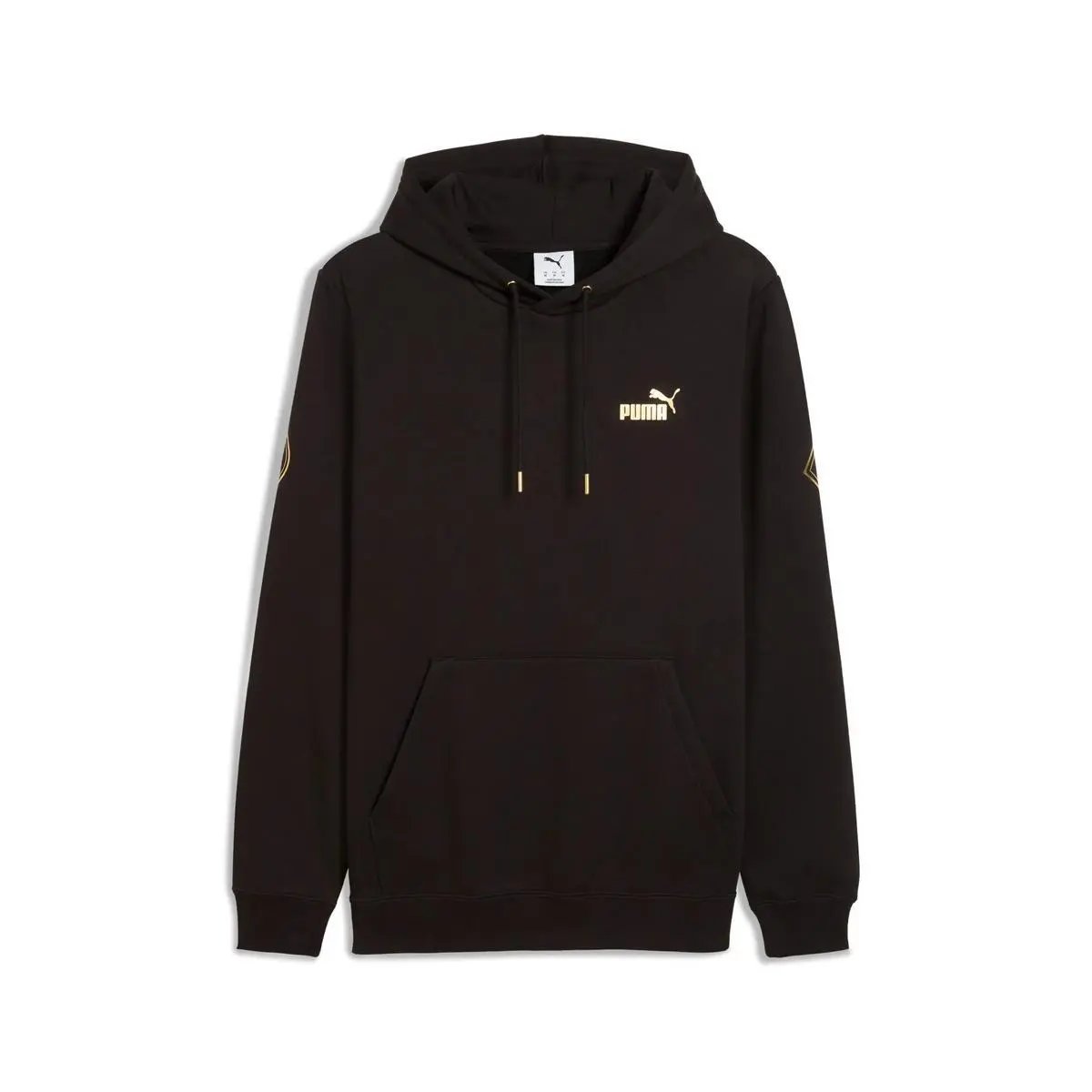 634454 MAXIMAL METALLIC HOODIE NERO PUMA