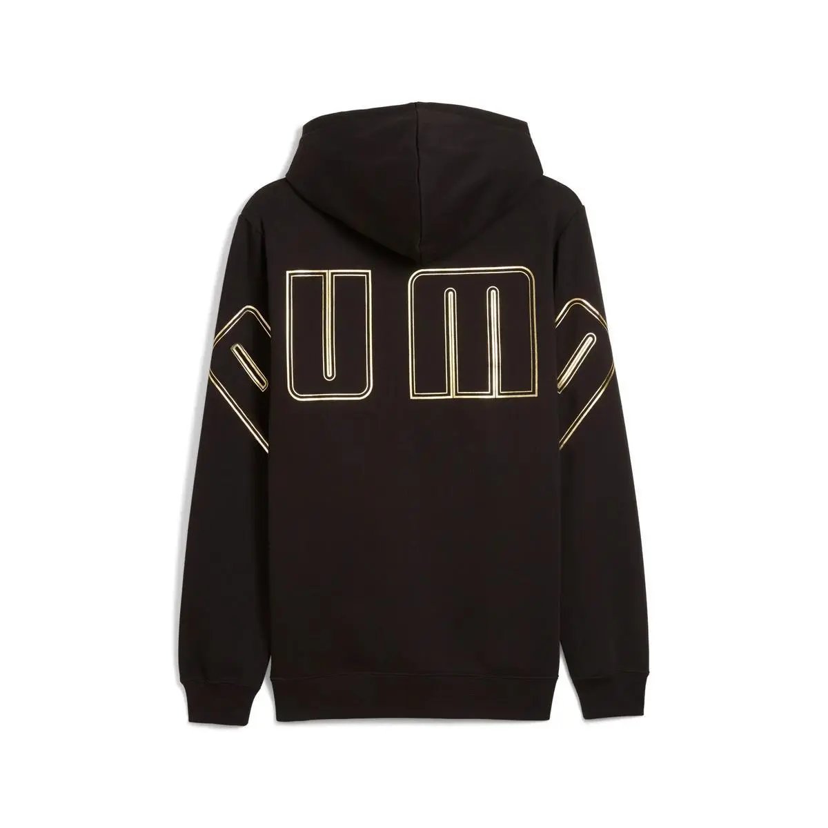 634454 MAXIMAL METALLIC HOODIE NERO PUMA