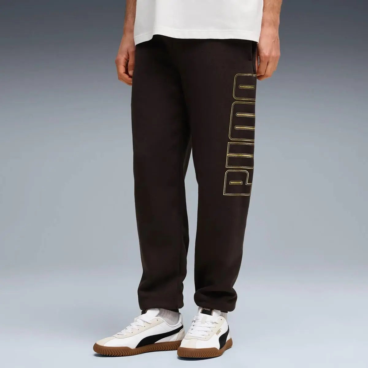 634456 MAXIMAL METALLIC SWEATPANTS NERO PUMA