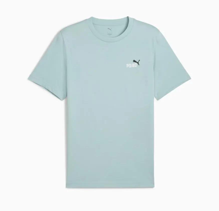 684717 ESS 2 COLOR SMALL LOGO TEE CELESTE PUMA