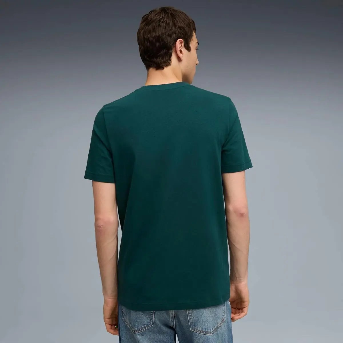 684717 ESS 2 COLOR SMALL LOGO TEE VERDE PUMA