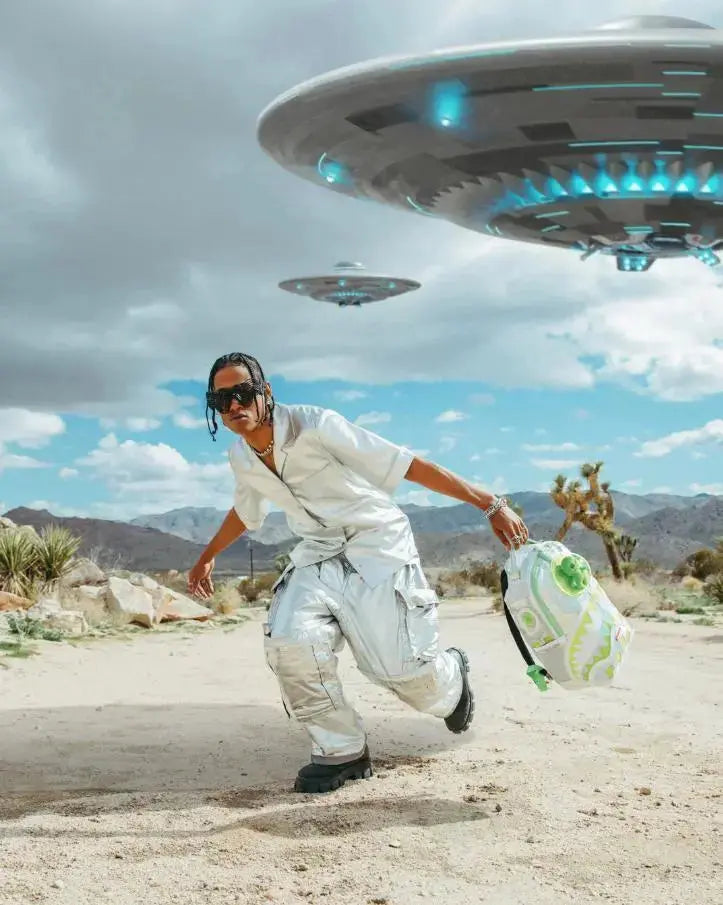 910B5127NSZ ALIEN MOTHERSHIP DLXSV BACKPACK BIANCO SPRAYGROUND