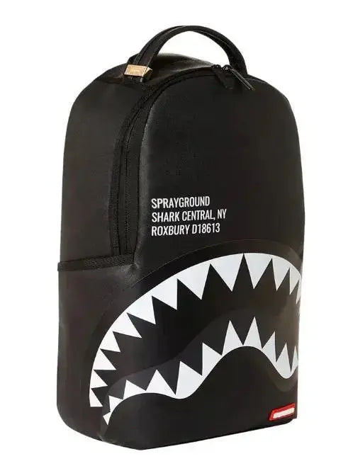 910B5643NSZ SHARK CENTRAL 2.0 BLACK ON GREY SP DLXSV BACKPACK NERO SPRAYGROUND