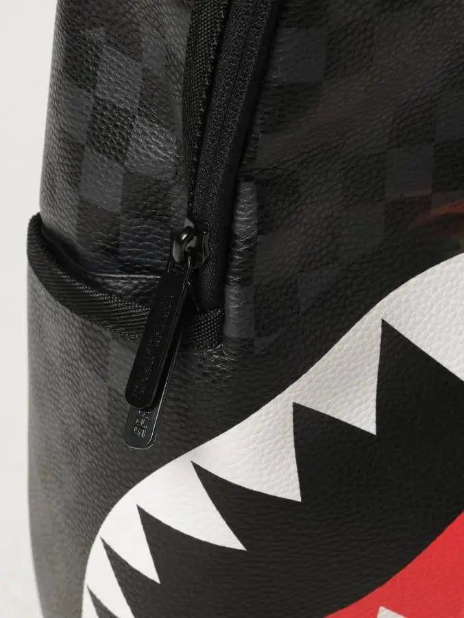 910B6358NSZ SHARKS CHECK NERO SPRAYGROUND