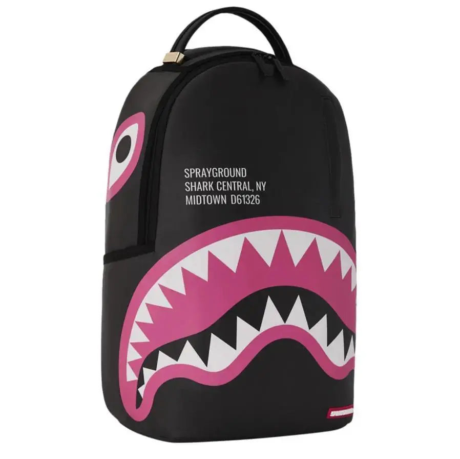 910B6362NSZ CENTRAL SOLID GREY SHARK MOUTH NERO SPRAYGROUND