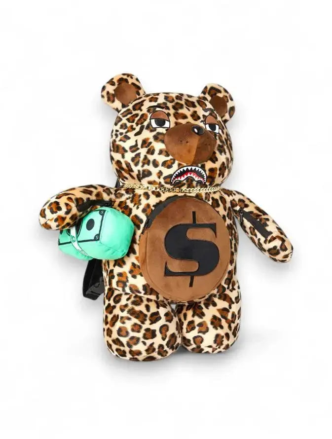 910B7282NSZ LEOPARD MONEY BEAR BACKPACK FANTASIA SPRAYGROUND