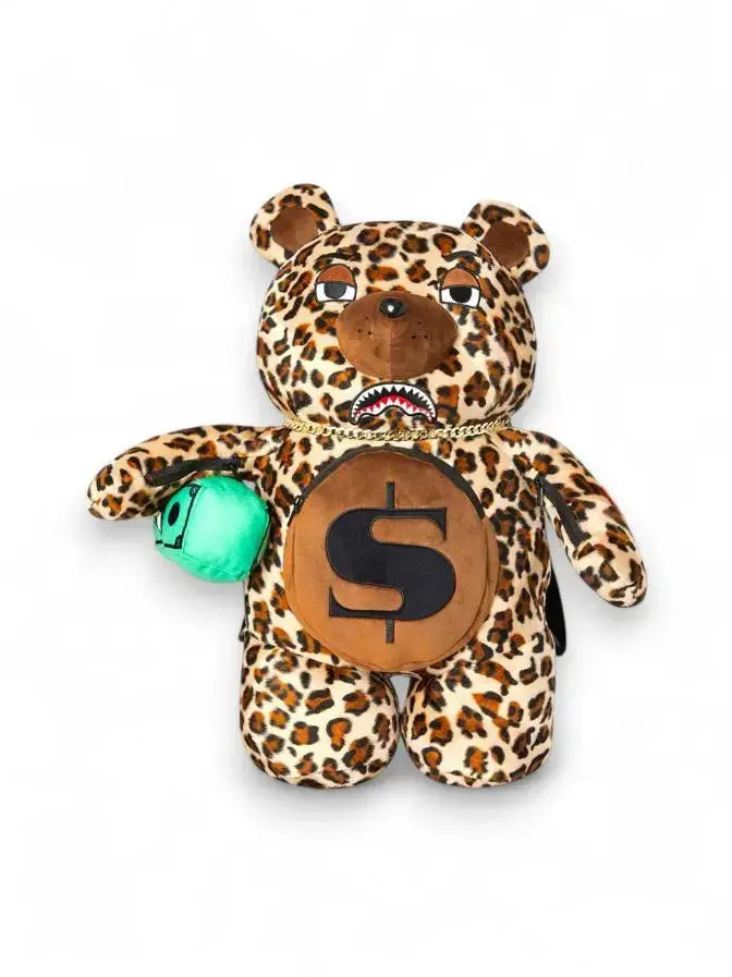 910B7282NSZ LEOPARD MONEY BEAR BACKPACK FANTASIA SPRAYGROUND