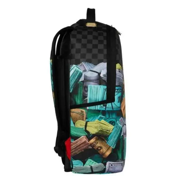 910B8782NSZ MONOPOLY MONEY STACKS BACKPACK NERO SPRAYGROUND
