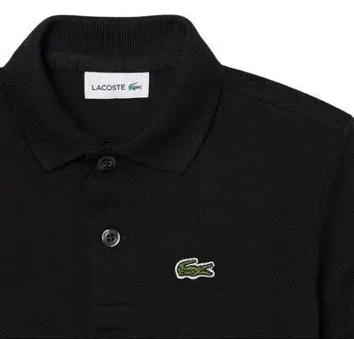 947354 LCB NON-ORGANIC PETIT PIQUE POLO NERO LACOSTE