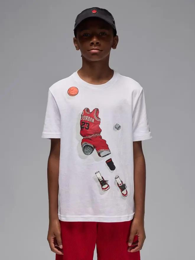 95F159 JDB GHOST MAN SS TEE BIANCO NIKE