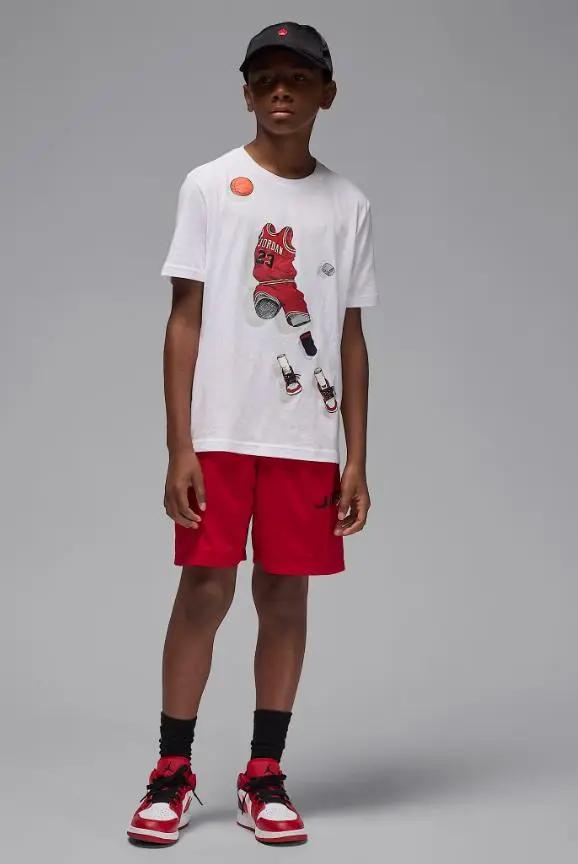 95F159 JDB GHOST MAN SS TEE BIANCO NIKE