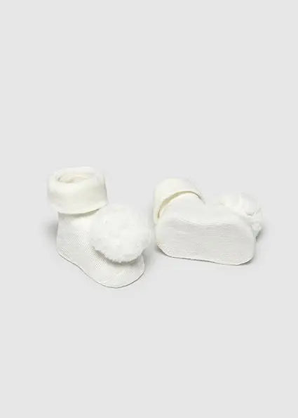 9922 SET CERCHIETTO E CALZINI ECRU MAYORAL