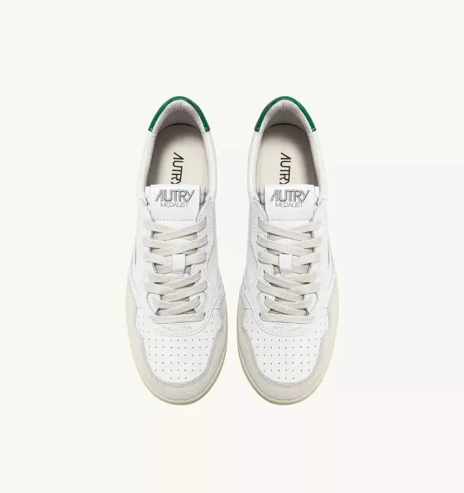 AULM LS23  MED LOW BIANCO/VERDE AUTRY
