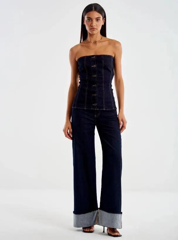 DD5004 PANTALONE BLU VICOLO