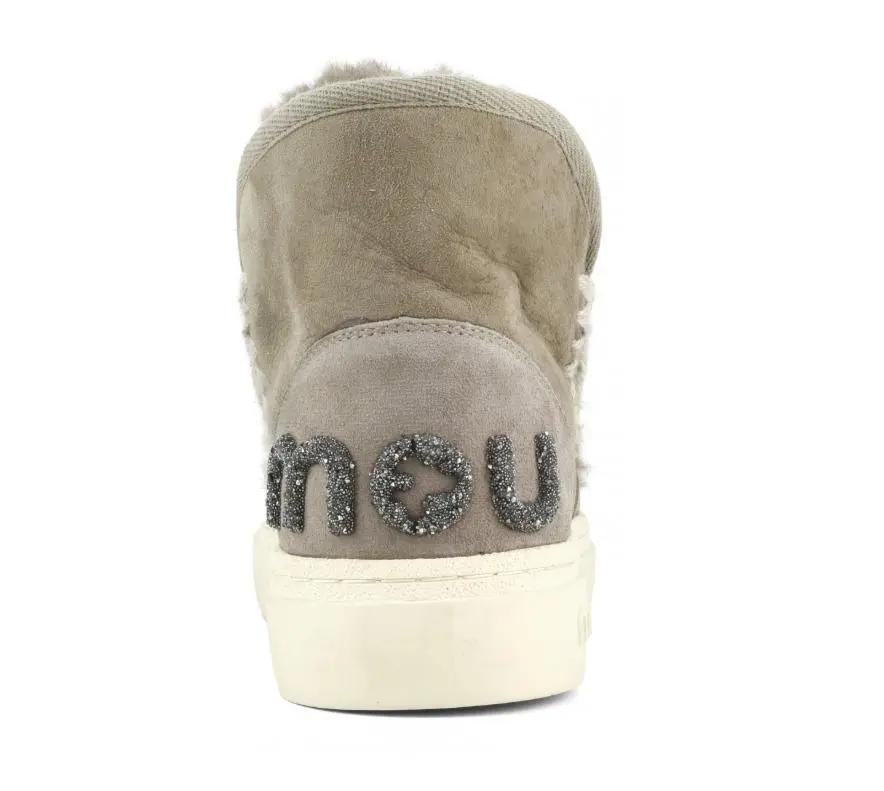 FW411001A ESKIMO SNEAKERS GLITTER LOGO ELEPHANT GREY MOU