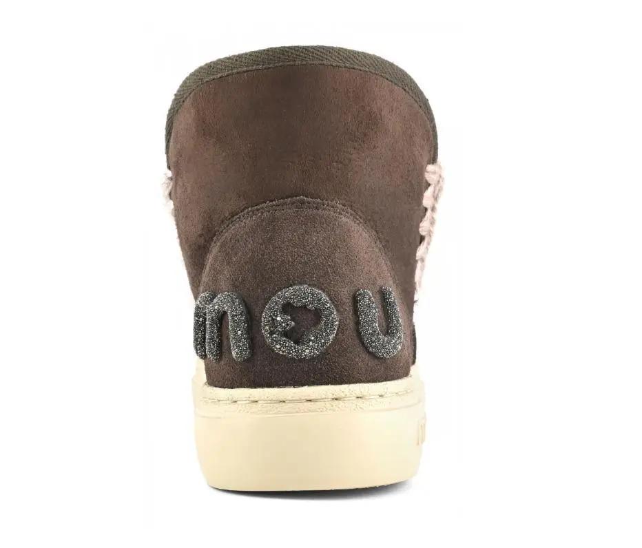 FW411001A ESKIMO SNEAKERS GLITTER LOGO MOCHA MOU