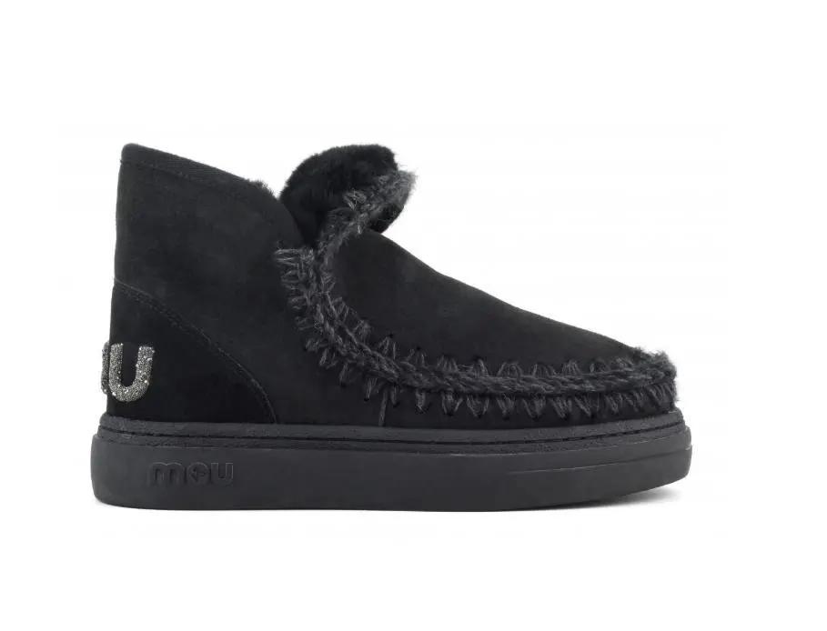 FW411001A ESKIMO SNEAKERS GLITTER LOGO NERO MOU