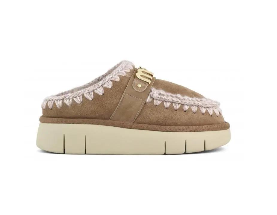 FW531001A BOUCE CLOG METAL PINK BROWN MOU