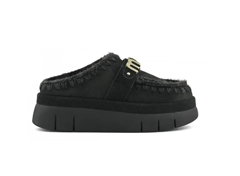 FW751001A BOUNCE WELT CLOG NERO MOU