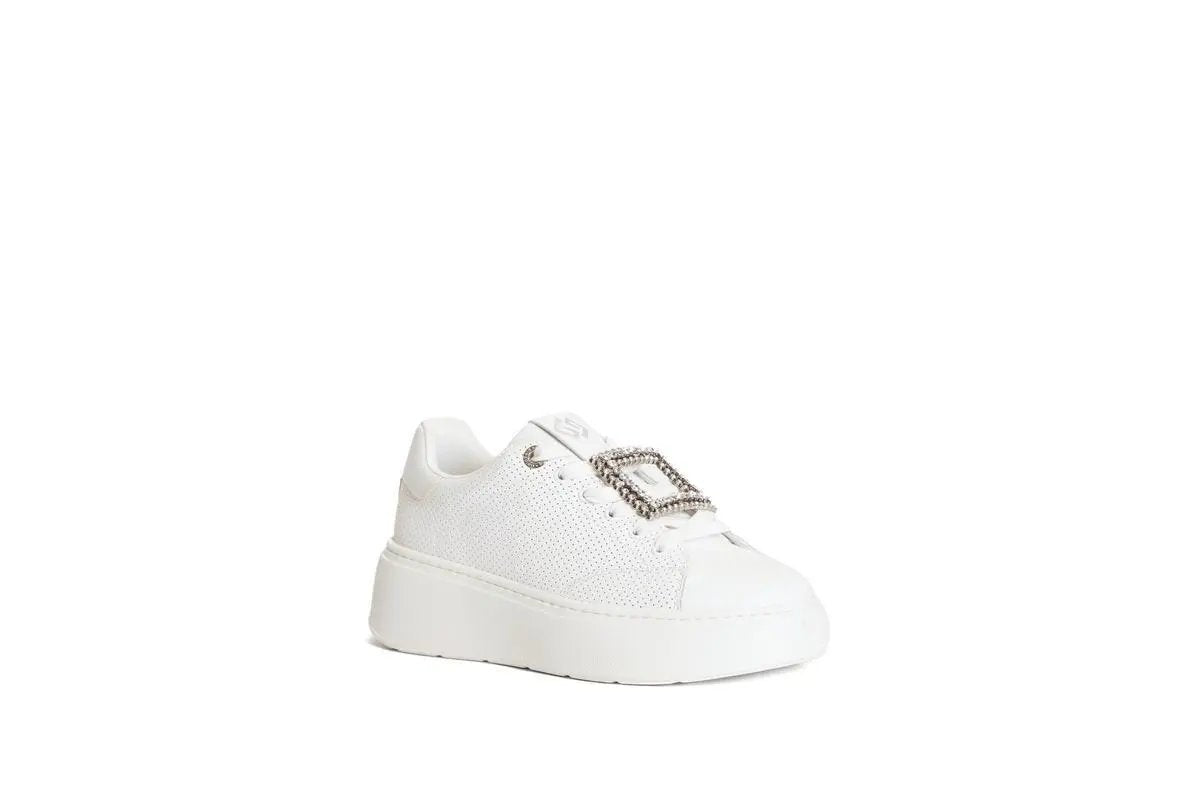 GB932 SNEAKERS CON ACCESSORIO BIANCO GOLD&GOLD