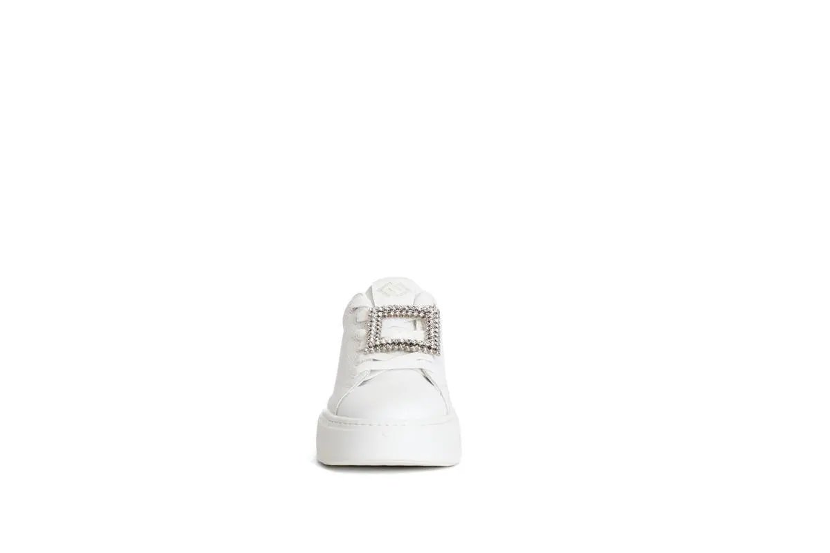 GB932 SNEAKERS CON ACCESSORIO BIANCO GOLD&GOLD