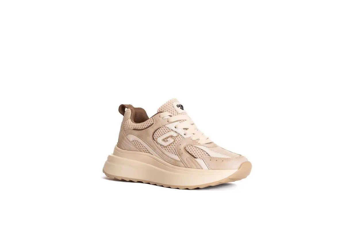 GB950 SNEAKERS SPORTY-CHIC BEIGE GOLD&GOLD