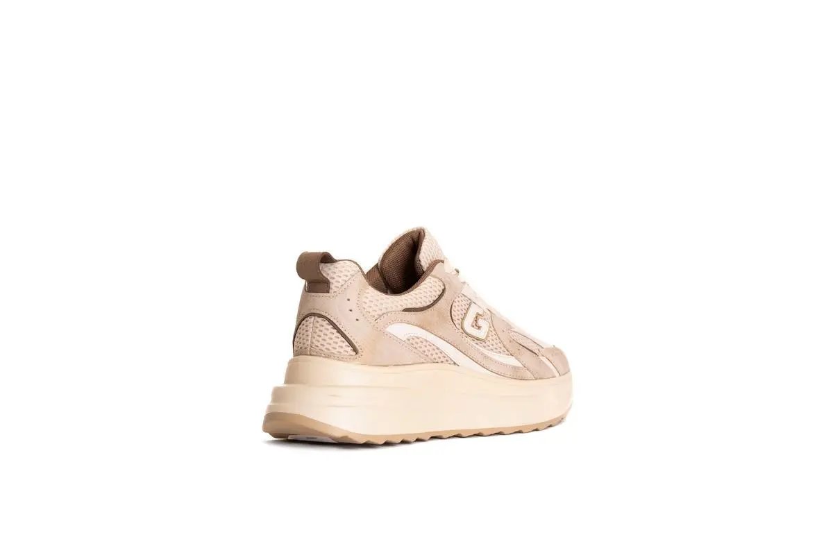 GB950 SNEAKERS SPORTY-CHIC BEIGE GOLD&GOLD