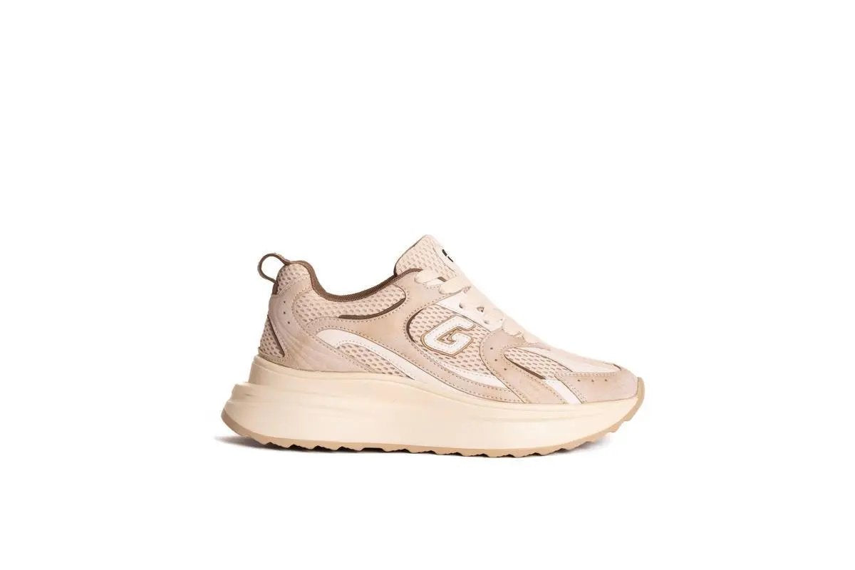 GB950 SNEAKERS SPORTY-CHIC BEIGE GOLD&GOLD