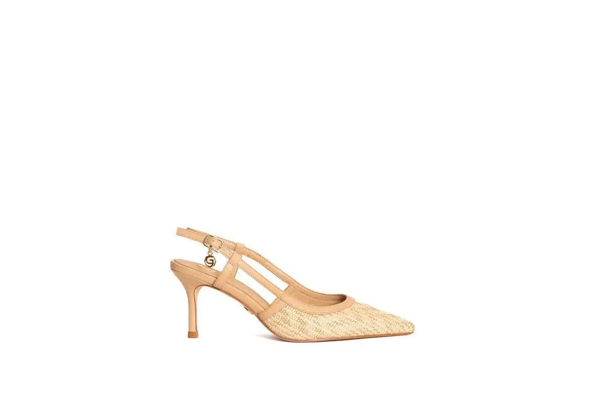 GD217 SLINGBACK BEIGE GOLD&GOLD