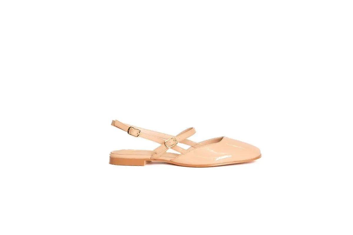GD223 BALLERINA SLINGBACK NUDE GOLD&GOLD