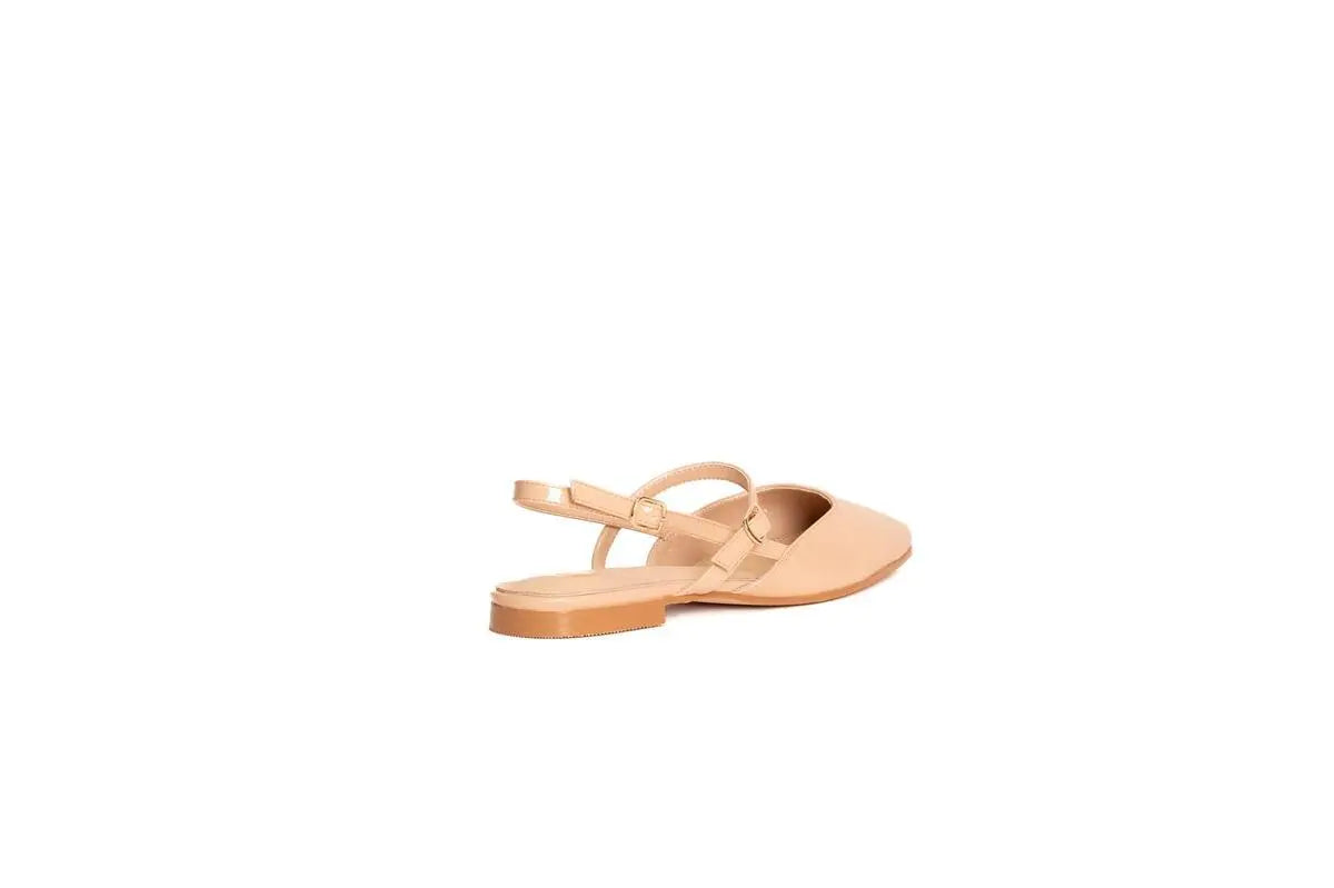GD223 BALLERINA SLINGBACK NUDE GOLD&GOLD