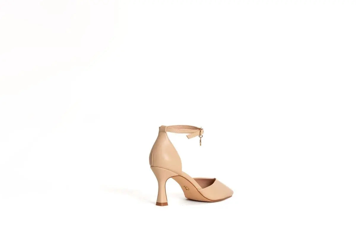 GP592 DECOLLETE' CON CINTURINO BEIGE GOLD&GOLD