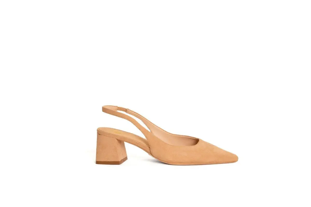 GU280 SLINGBACK CAMEL GOLD&GOLD