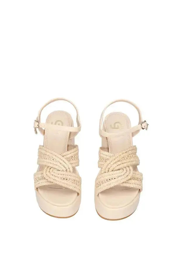 GU358 SANDALO ZEPPA BEIGE GOLD&GOLD