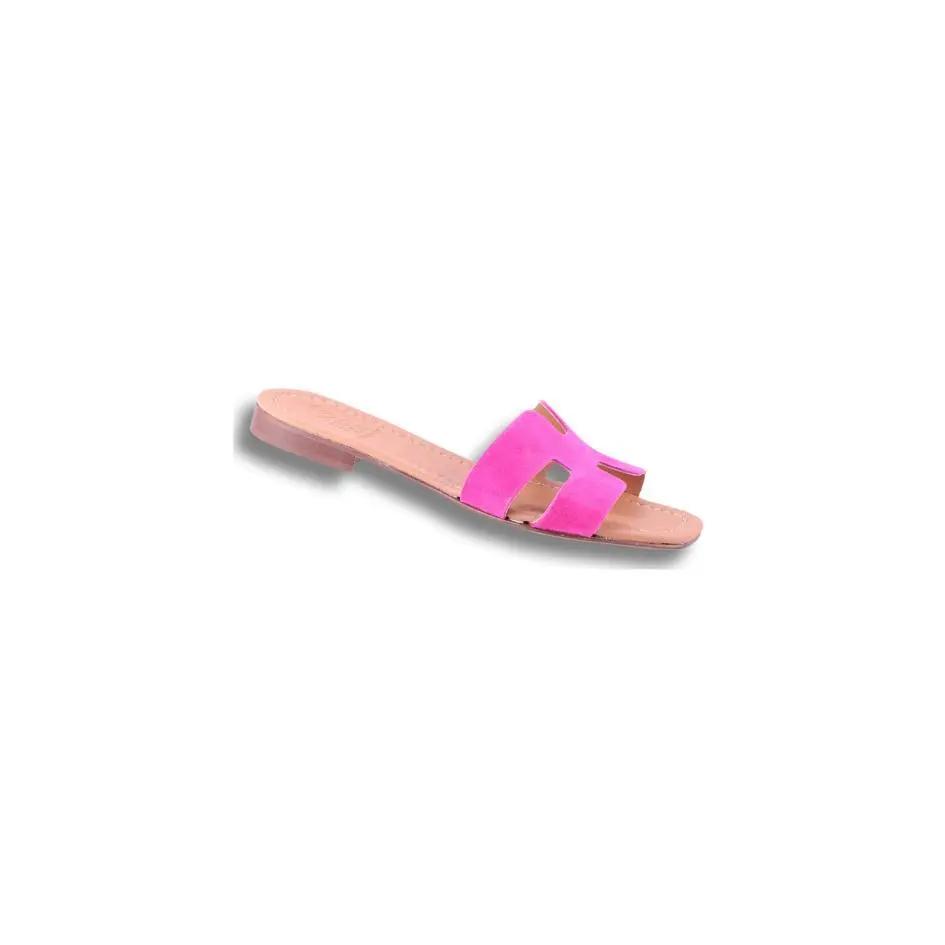 H CIABATTA IN CAMOSCIO FUXIA 283