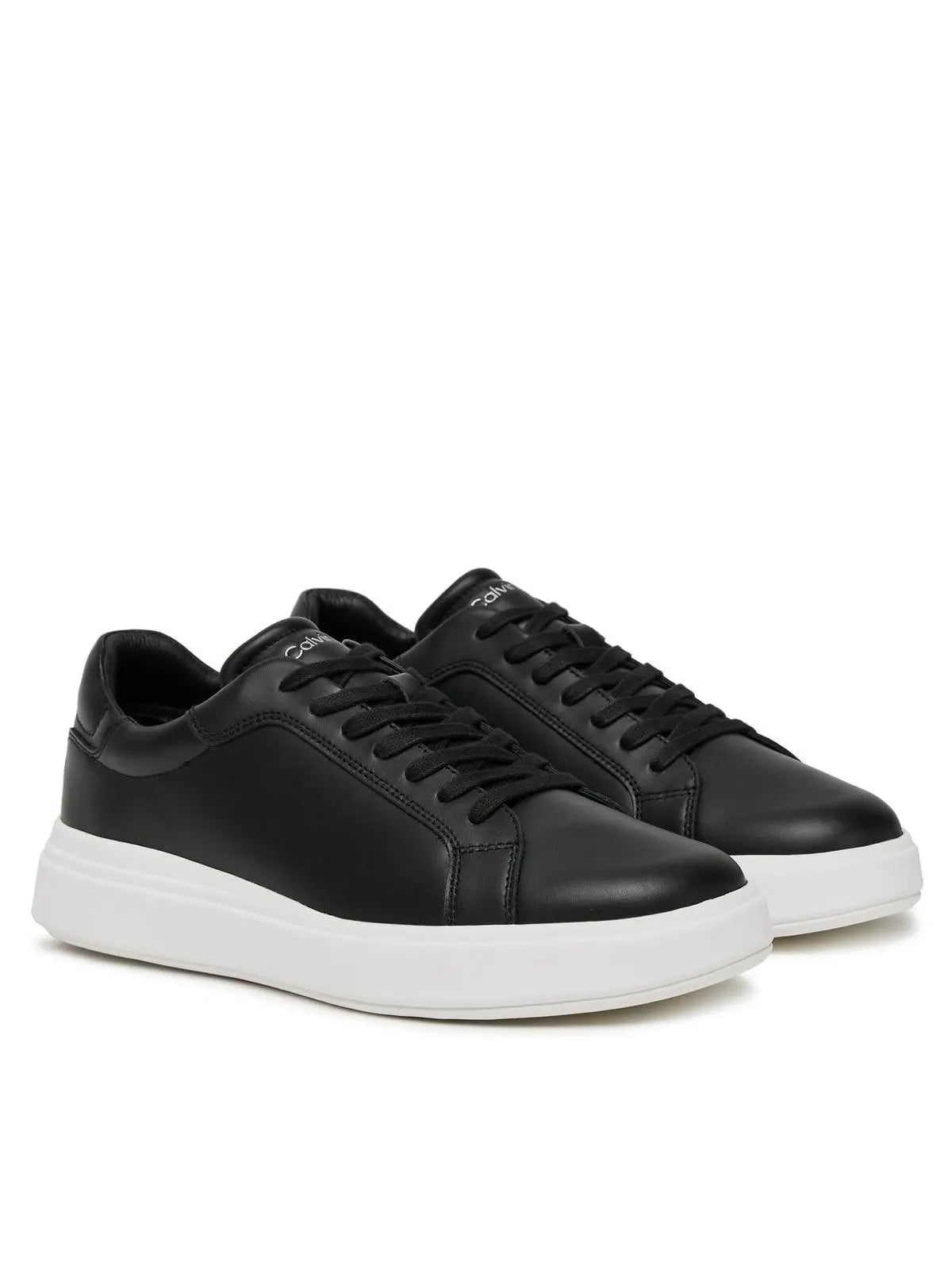 HM0HM01016 LOW TOP LACE UP LTH NERO CALVIN KLEIN
