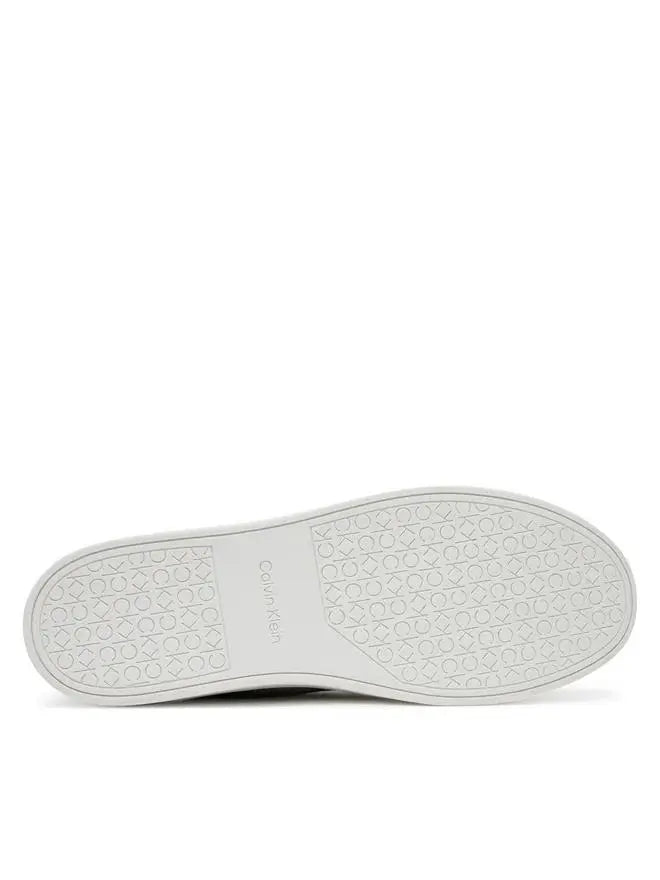 HM0HM01880 CLEAN CUP LOW LACEUP OXF SU VERDE OLIVA/BIANCO CALVIN KLEIN