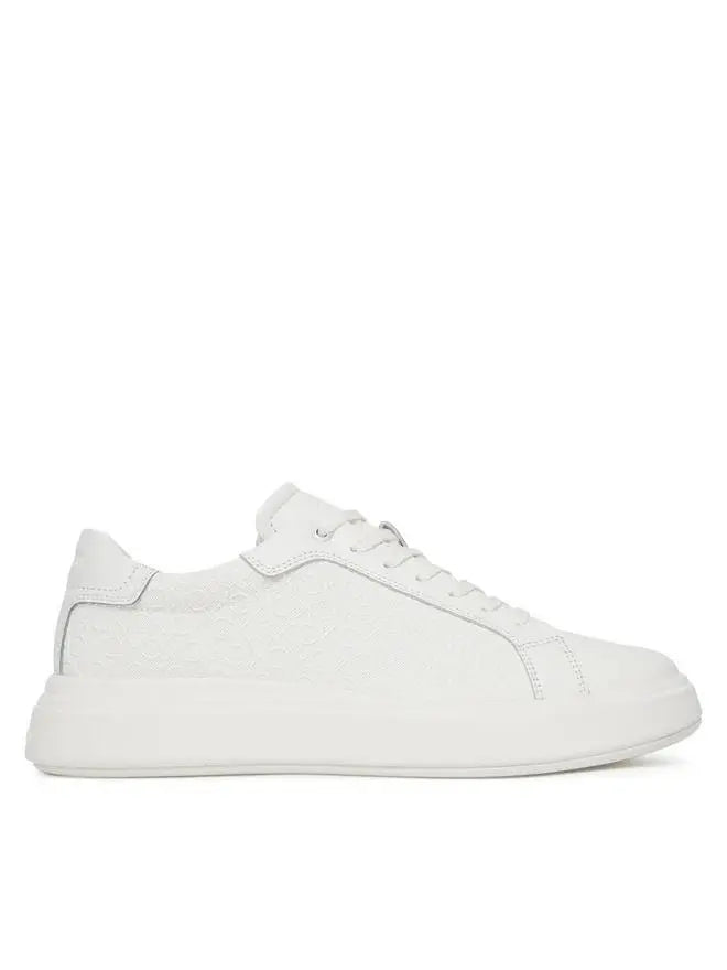 HM0HM01970 CHUNKY LOW TOP LACE UP MONO BIANCO CALVIN KLEIN