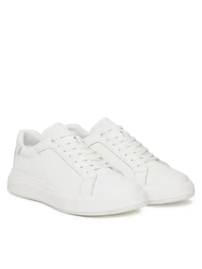 HM0HM01970 CHUNKY LOW TOP LACE UP MONO BIANCO CALVIN KLEIN